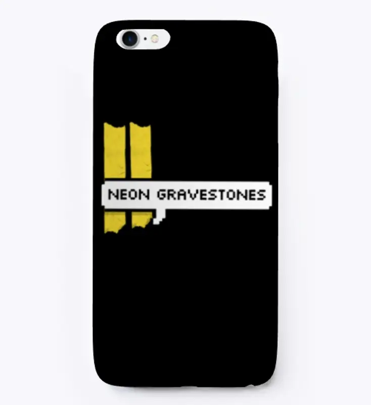 Neon Gravestones Iphone case